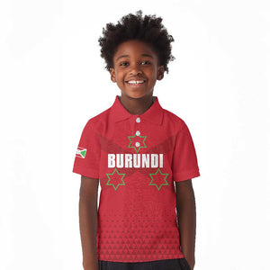 Custom Burundi Football Kid Polo Shirt Go Intamba Go