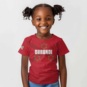 Custom Burundi Football Kid T shirt Go Intamba Go