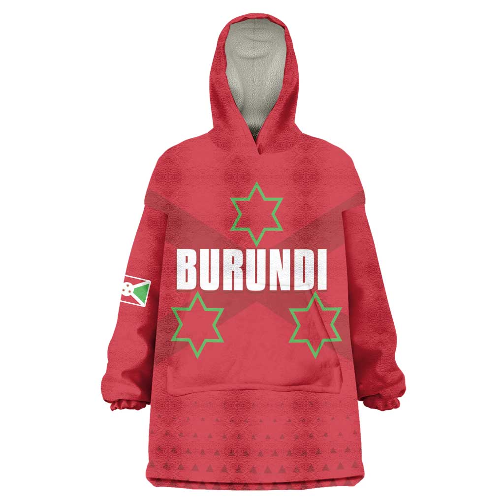 Custom Burundi Football Kid Wearable Blanket Hoodie Go Intamba Go