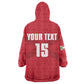 Custom Burundi Football Kid Wearable Blanket Hoodie Go Intamba Go