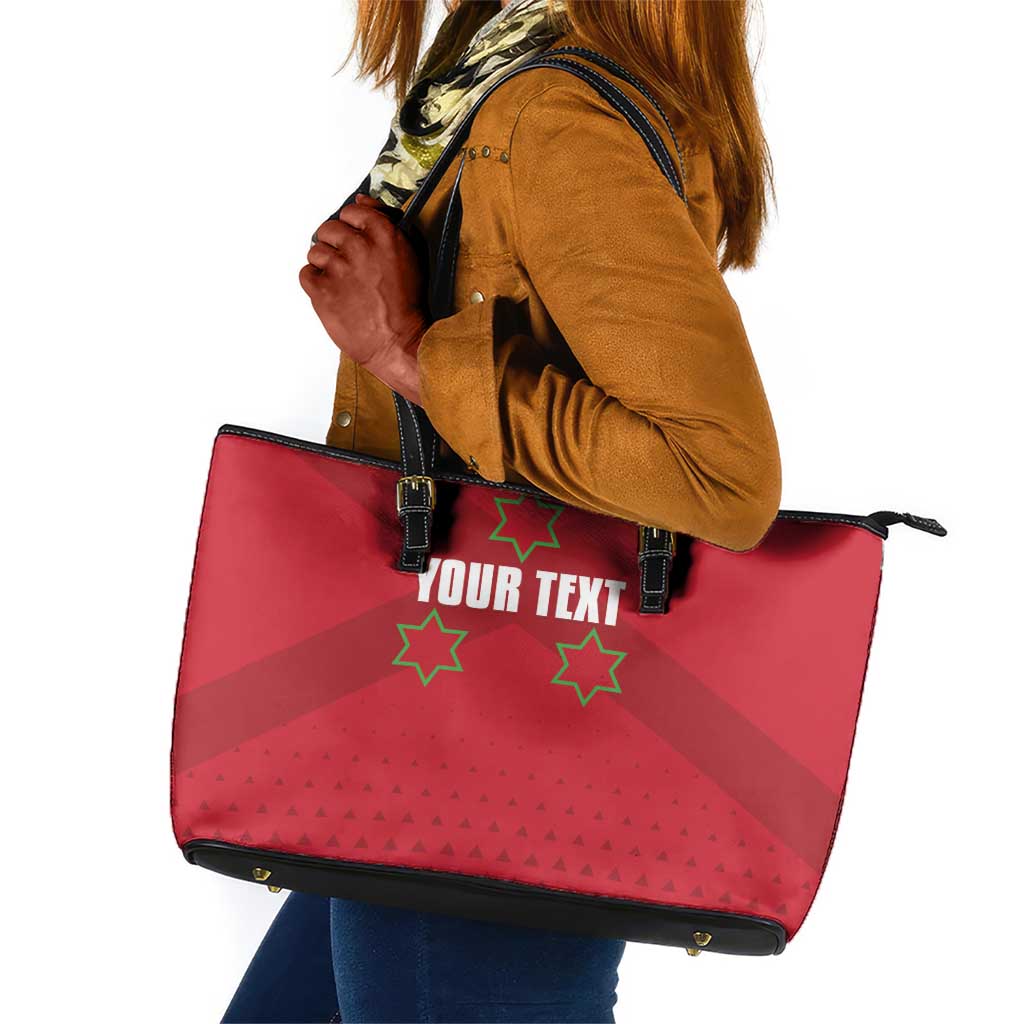 Custom Burundi Football Leather Tote Bag Go Intamba Go