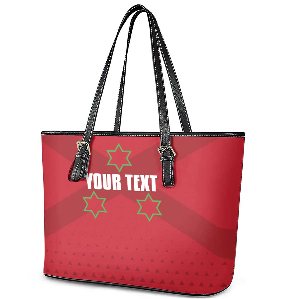 Custom Burundi Football Leather Tote Bag Go Intamba Go