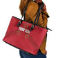 Custom Burundi Football Leather Tote Bag Go Intamba Go