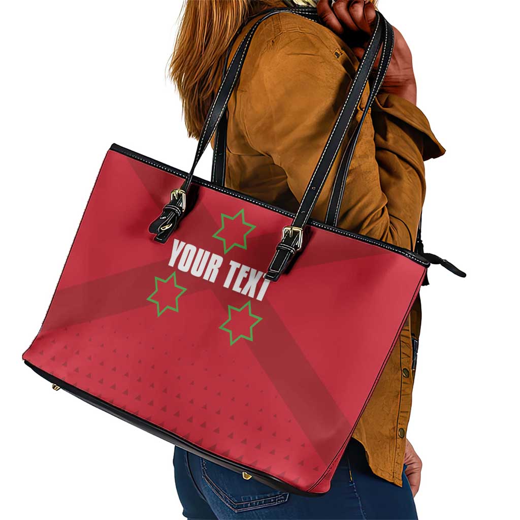 Custom Burundi Football Leather Tote Bag Go Intamba Go
