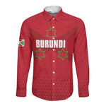 Custom Burundi Football Long Sleeve Button Shirt Go Intamba Go
