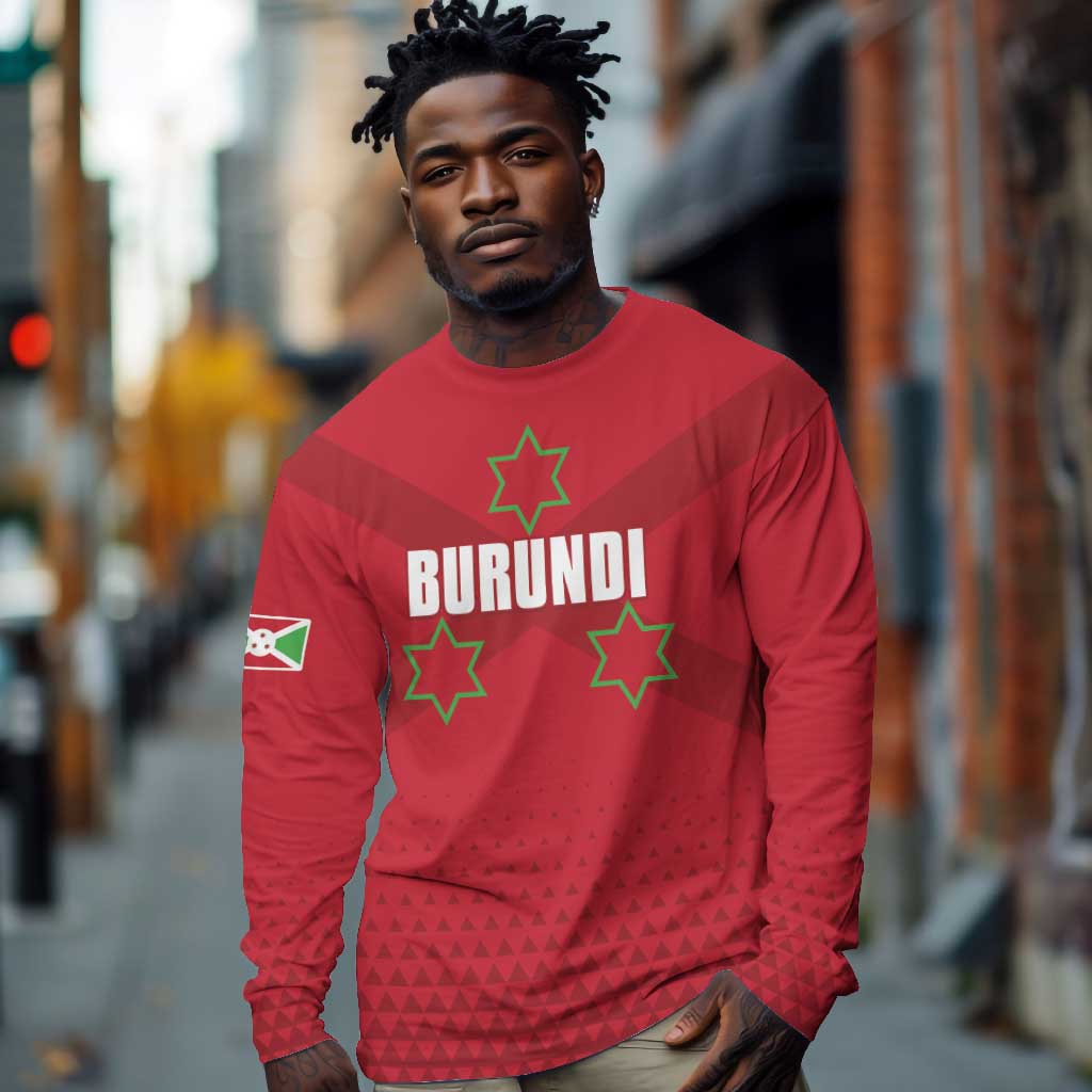 Custom Burundi Football Long Sleeve Shirt Go Intamba Go