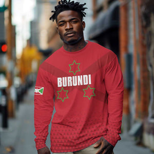 Custom Burundi Football Long Sleeve Shirt Go Intamba Go