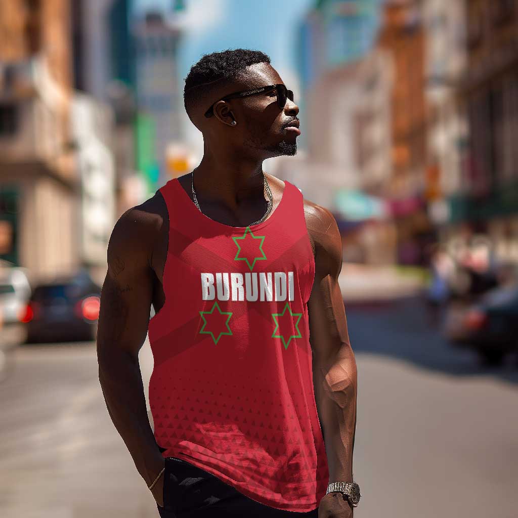 Custom Burundi Football Men Tank Top Go Intamba Go