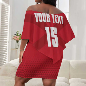 Custom Burundi Football Off Shoulder Short Dress Go Intamba Go