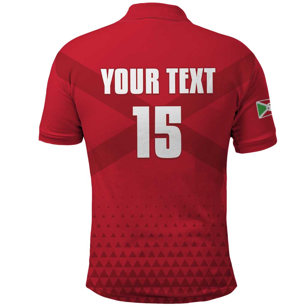 Custom Burundi Football Polo Shirt Go Intamba Go