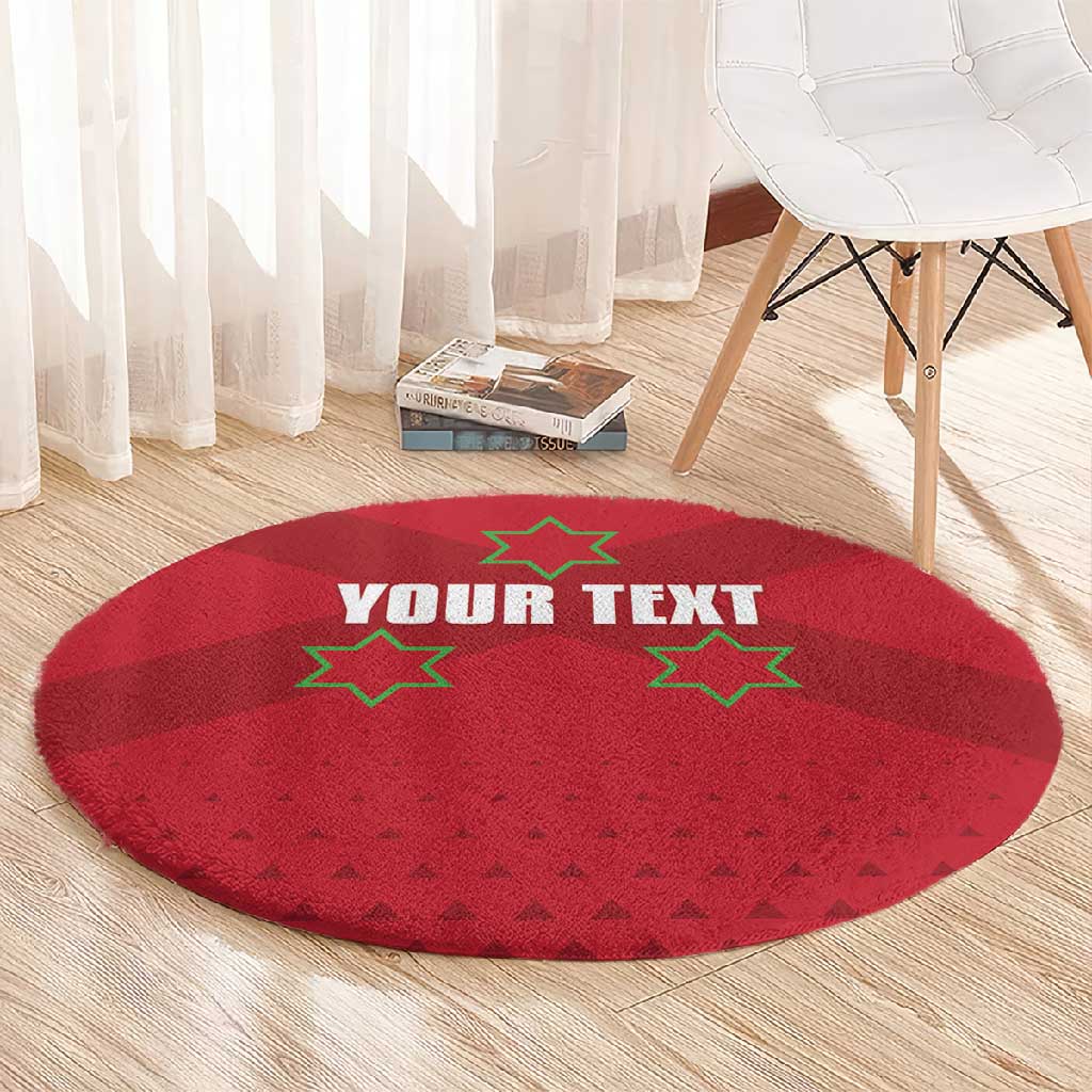 Custom Burundi Football Round Carpet Go Intamba Go