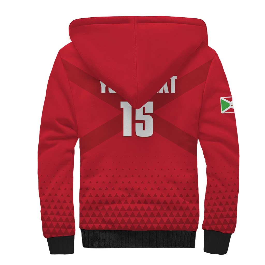 Custom Burundi Football Sherpa Hoodie Go Intamba Go