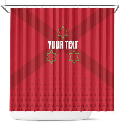 Custom Burundi Football Shower Curtain Go Intamba Go