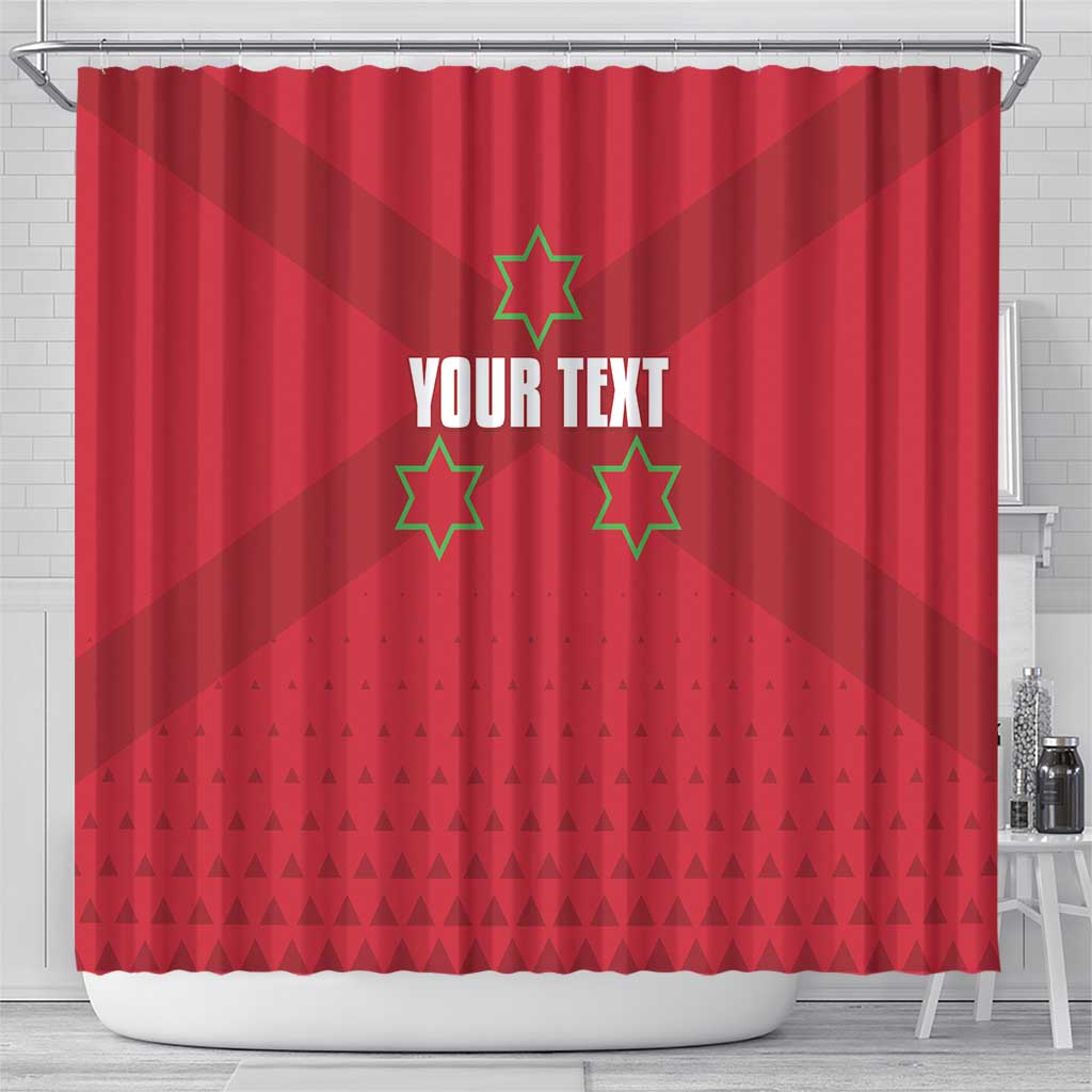 Custom Burundi Football Shower Curtain Go Intamba Go