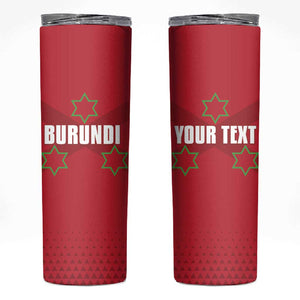 Custom Burundi Football Skinny Tumbler Go Intamba Go