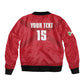 Custom Burundi Football Sleeve Zip Bomber Jacket Go Intamba Go