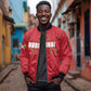 Custom Burundi Football Sleeve Zip Bomber Jacket Go Intamba Go