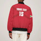 Custom Burundi Football Sleeve Zip Bomber Jacket Go Intamba Go