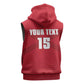 Custom Burundi Football Sleeveless Zip Hoodie Go Intamba Go - African Pride