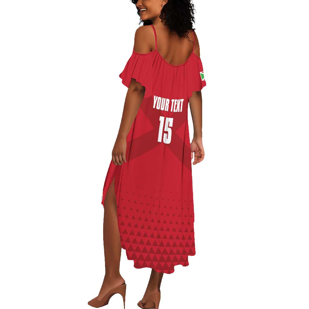 Custom Burundi Football Summer Maxi Dress Go Intamba Go