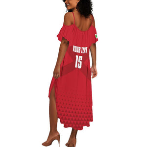 Custom Burundi Football Summer Maxi Dress Go Intamba Go