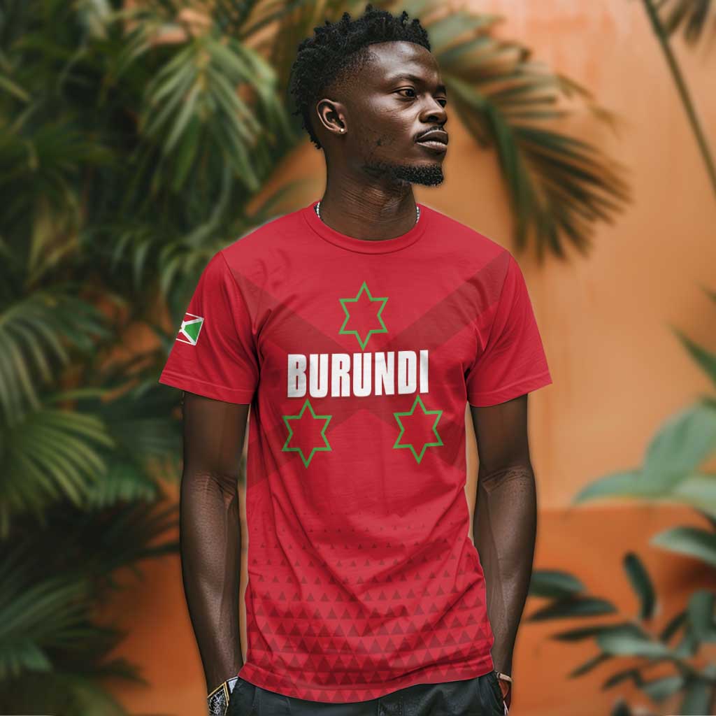 Custom Burundi Football T shirt Go Intamba Go
