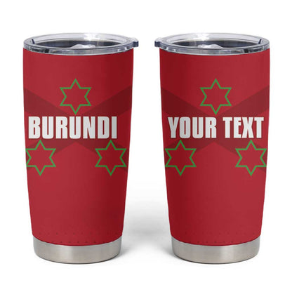 Custom Burundi Football Tumbler Cup Go Intamba Go