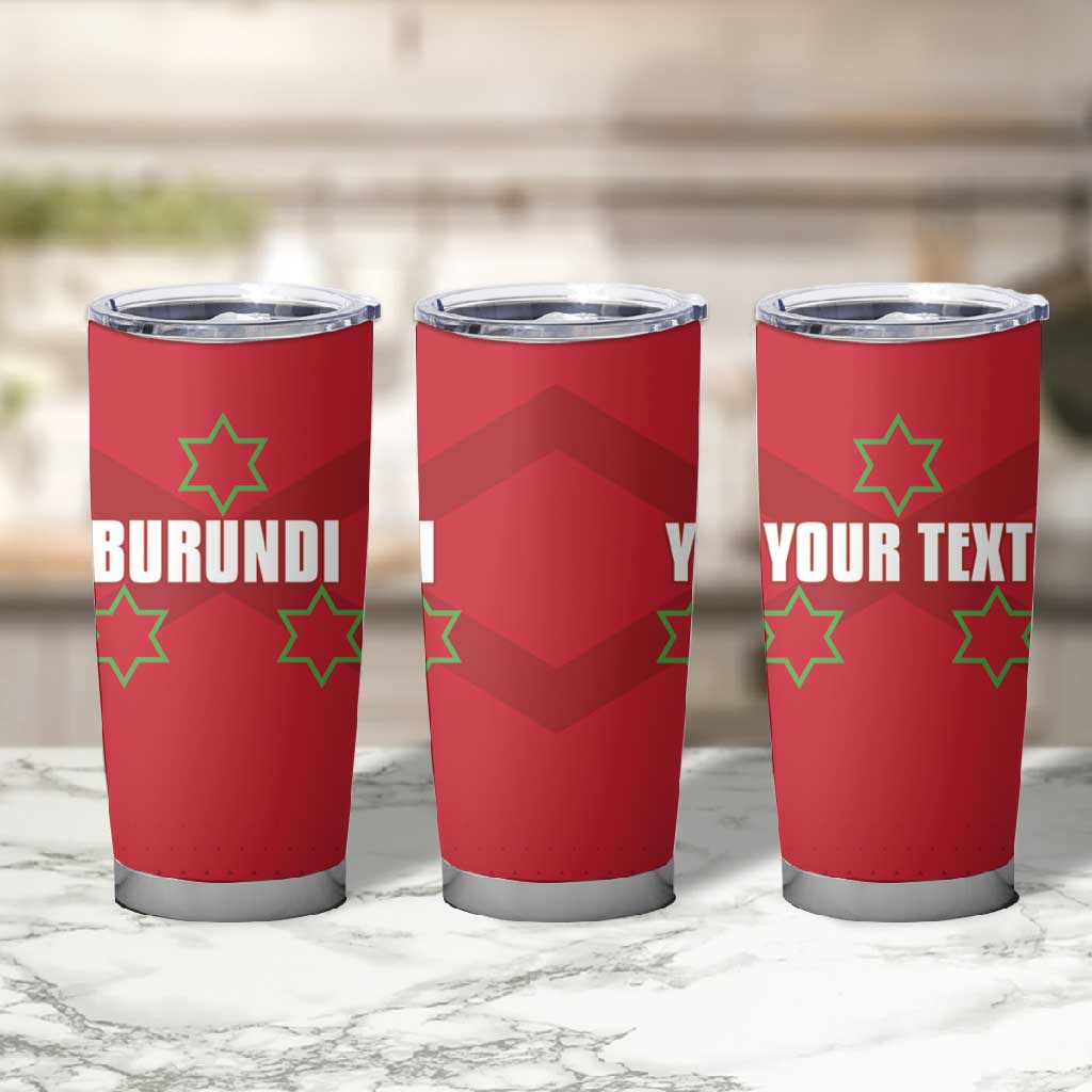 Custom Burundi Football Tumbler Cup Go Intamba Go