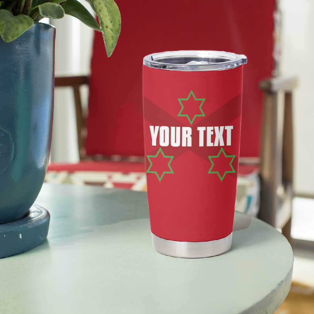 Custom Burundi Football Tumbler Cup Go Intamba Go