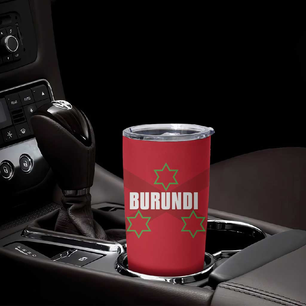 Custom Burundi Football Tumbler Cup Go Intamba Go