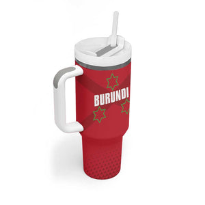 Custom Burundi Football Tumbler With Handle Go Intamba Go