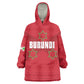 Custom Burundi Football Wearable Blanket Hoodie Go Intamba Go
