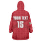 Custom Burundi Football Wearable Blanket Hoodie Go Intamba Go