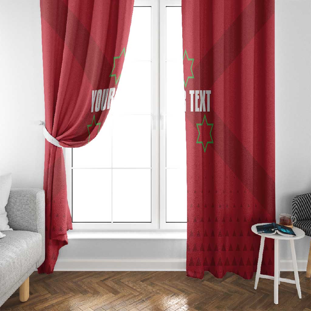 Custom Burundi Football Window Curtain Go Intamba Go