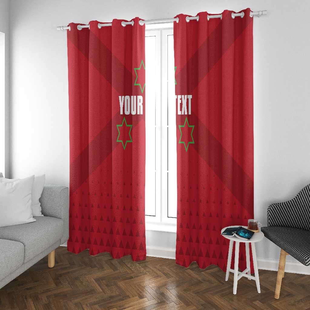Custom Burundi Football Window Curtain Go Intamba Go