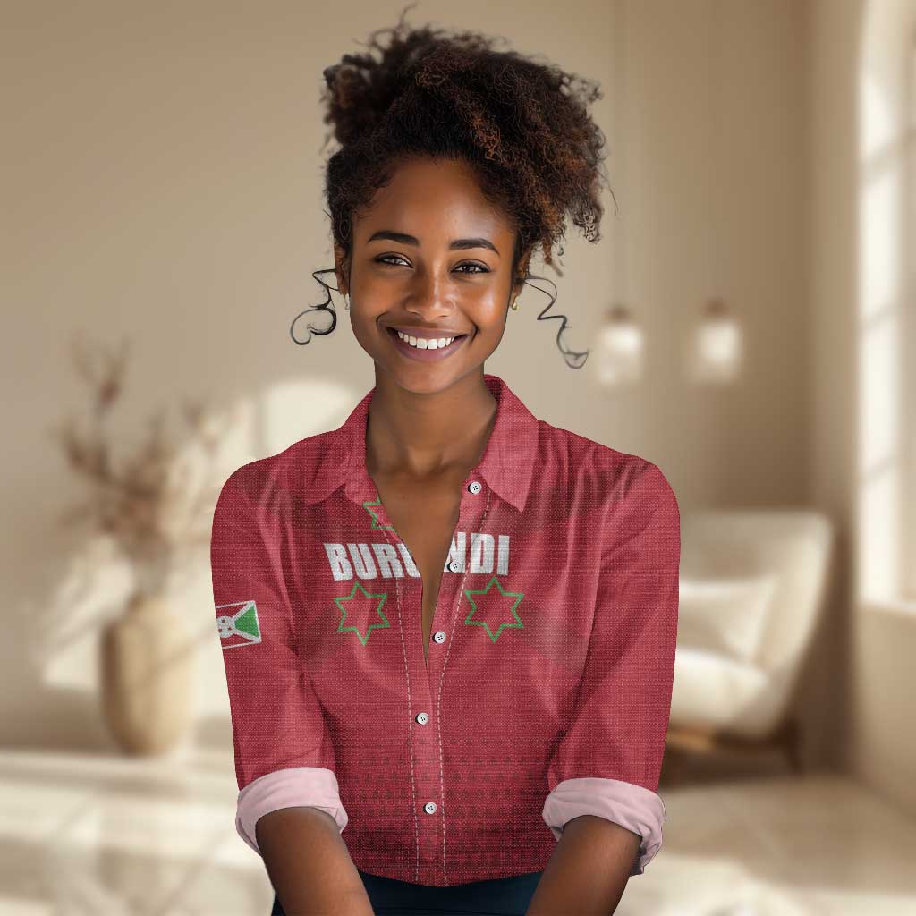 Custom Burundi Football Women Casual Shirt Go Intamba Go