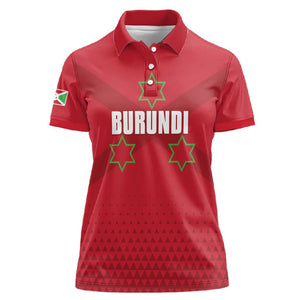 Custom Burundi Football Women Polo Shirt Go Intamba Go