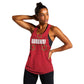 Custom Burundi Football Women Racerback Tank Go Intamba Go