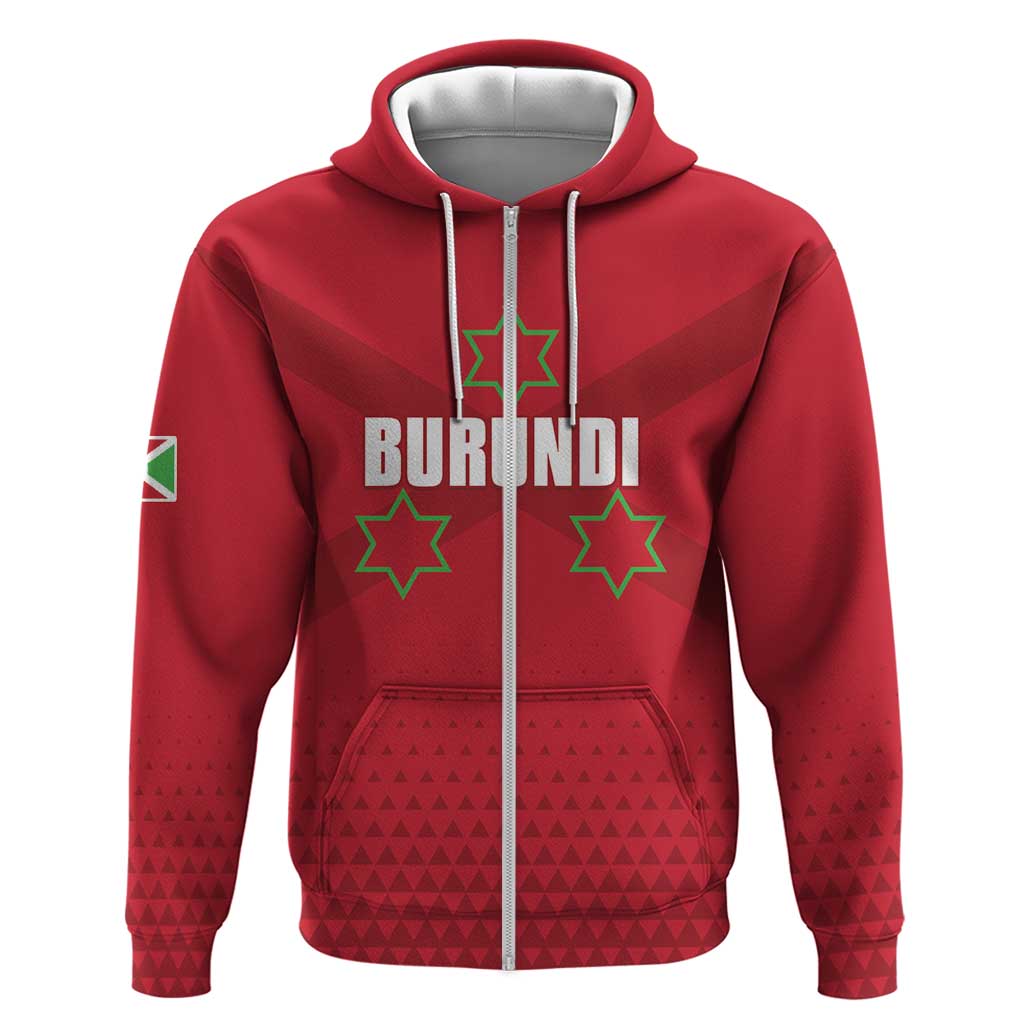 Custom Burundi Football Zip Hoodie Go Intamba Go