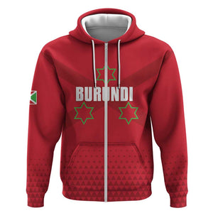 Custom Burundi Football Zip Hoodie Go Intamba Go