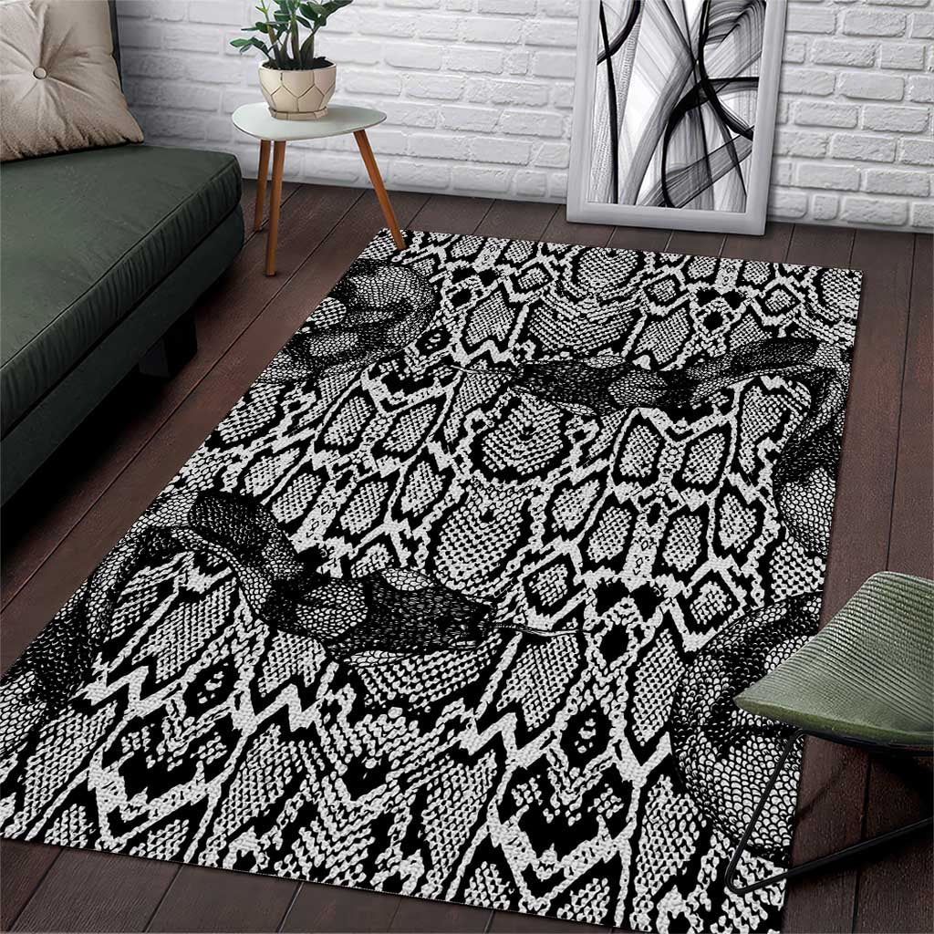 Snake African Skin Animals Pattern Area Rug by AfricanPride