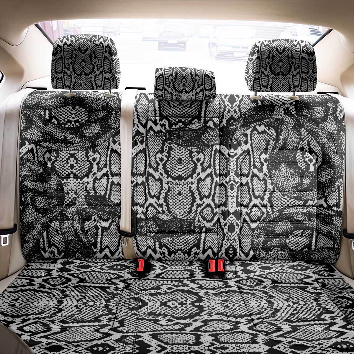 Snake African Skin Animals Pattern Back Car Seat Cover