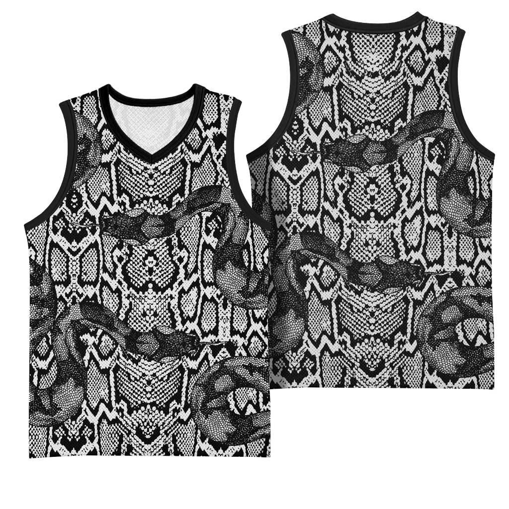 Snake African Skin Animals Pattern Basketball Jersey - African Pride