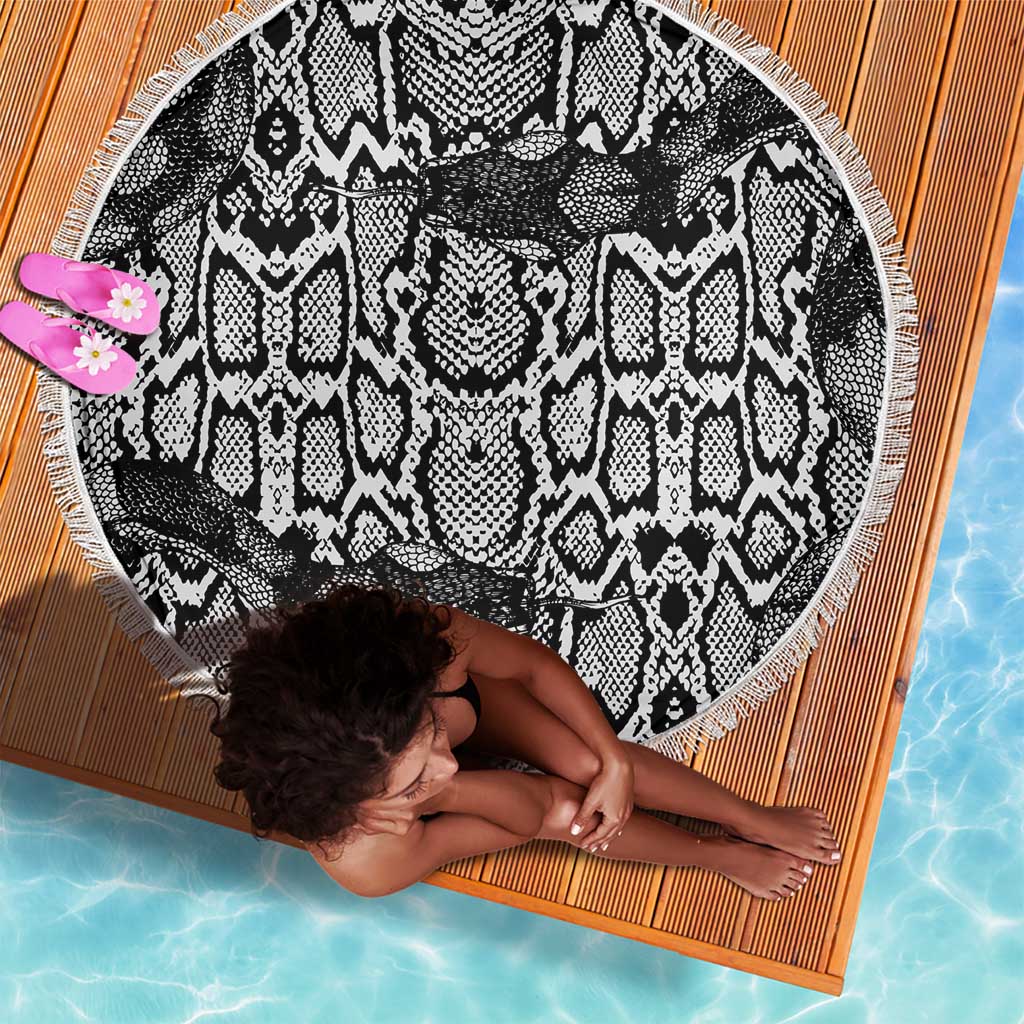 Snake African Skin Animals Pattern Beach Blanket