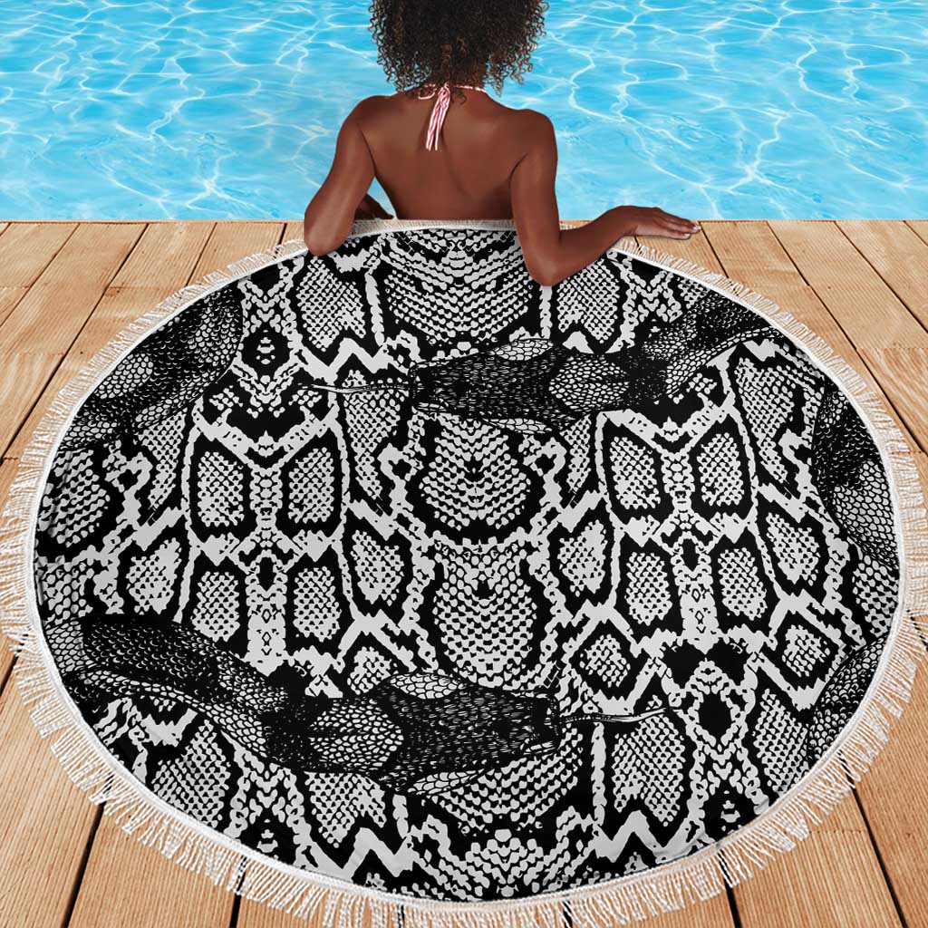 Snake African Skin Animals Pattern Beach Blanket
