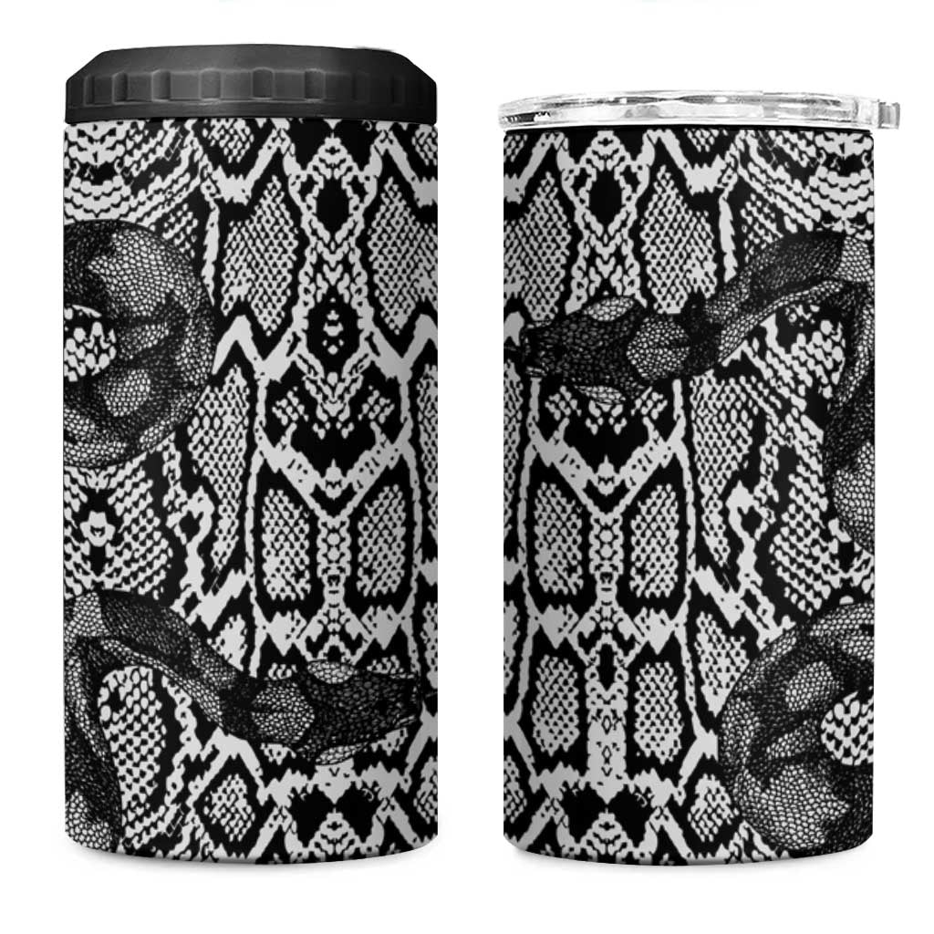 Snake African Skin Animals Pattern 4 in 1 Can Cooler Tumbler