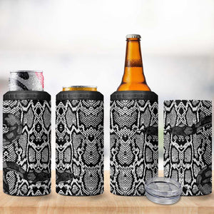 Snake African Skin Animals Pattern 4 in 1 Can Cooler Tumbler
