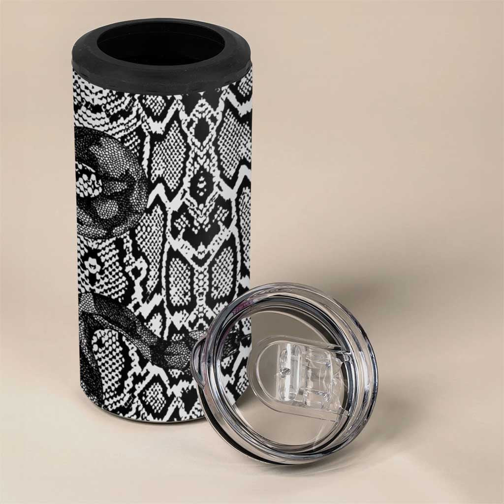 Snake African Skin Animals Pattern 4 in 1 Can Cooler Tumbler