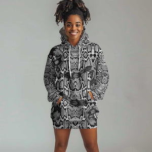 Snake African Skin Animals Pattern Hoodie Dress