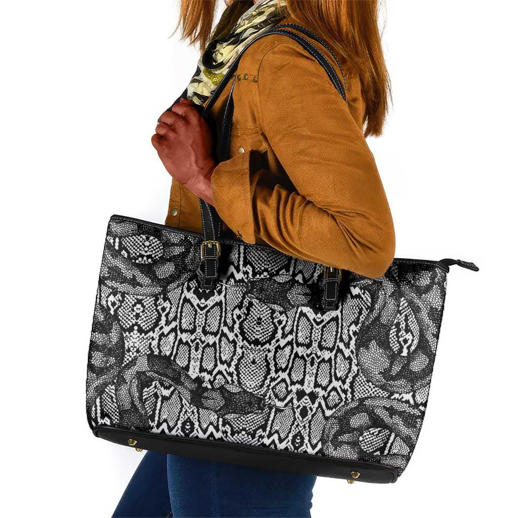 Snake African Skin Animals Pattern Leather Tote Bag